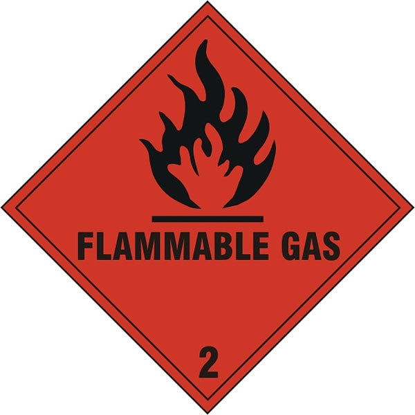FLAMMABLE GAS SIGN