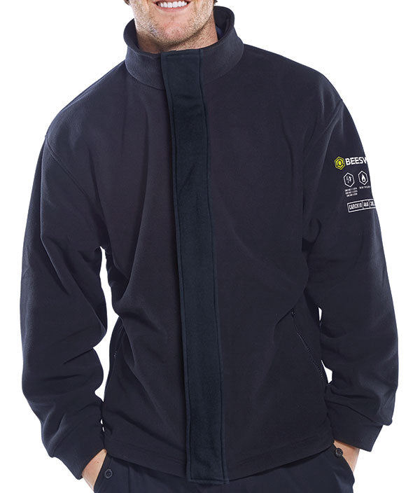 ARC COMPLIANT FLEECE JACKET NAVY