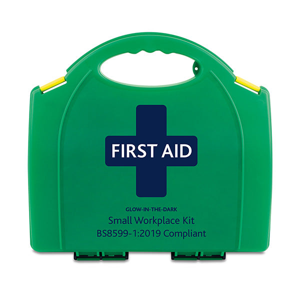 BS8599 - 1 SMALL WORKPLACE GLOW IN THE DARK FIRST AID KIT
