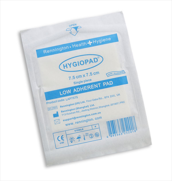 LOW ADHERENT DRESSING 7.5X7.5CM BOX 25