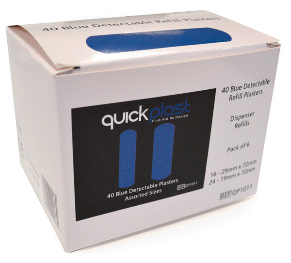QUICKPLAST DETECTABLE PLASTERS 6 X 40