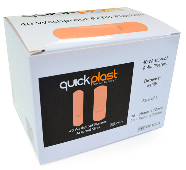 QUICKPLAST WATERPROOF PLASTERS 6 X 40