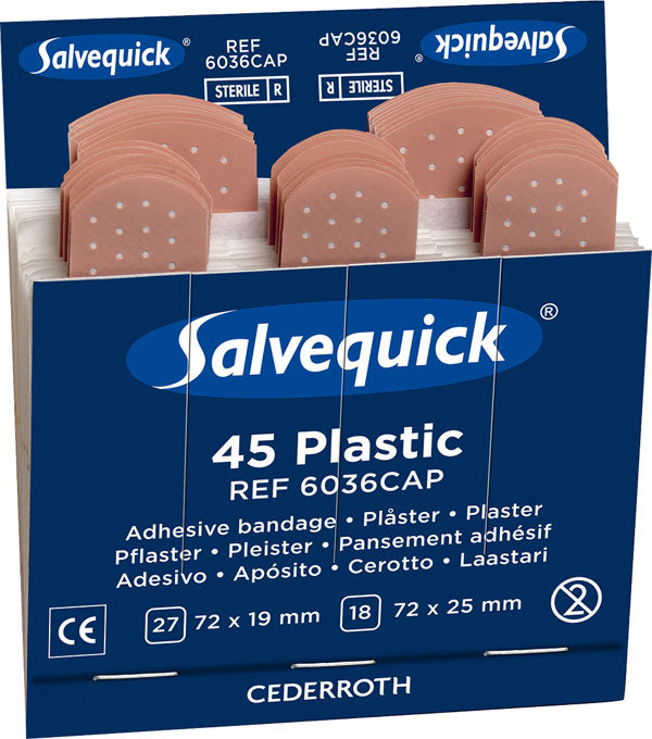 WATERPROOF PLASTERS REFILL PACK 6X45 PLASTERS