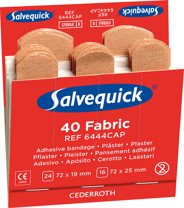 FABRIC PLASTERS REFILL PACK, 6X40 PLASTERS