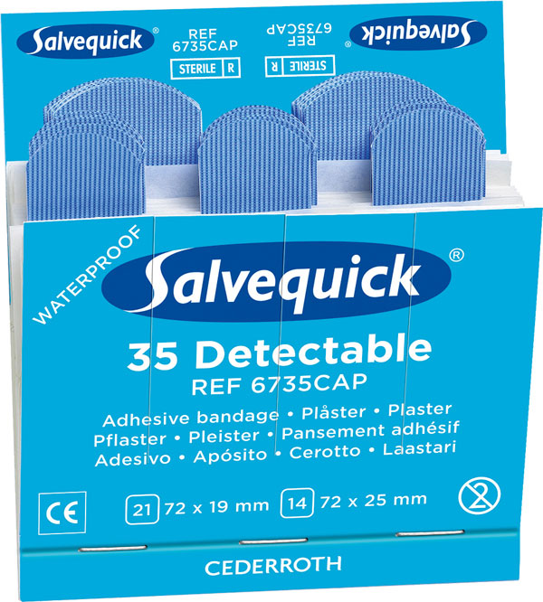 DETECTABLE PLASTERS REFILL 6X35