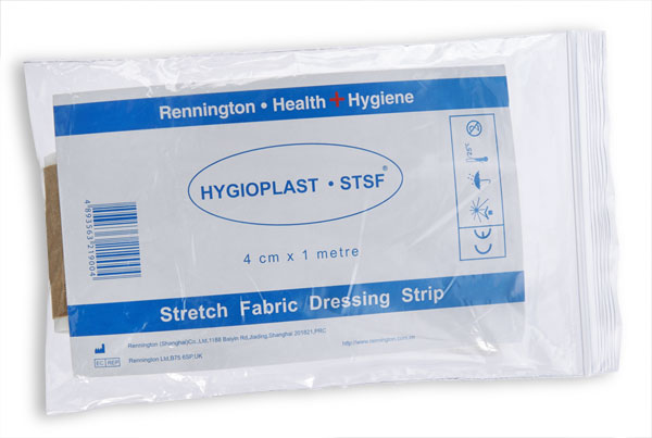 DRESSING STRIP FABRIC 4CM X 1M PACK OF 10