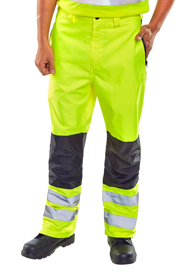 CONTRAST HI VIZ TROUSERS