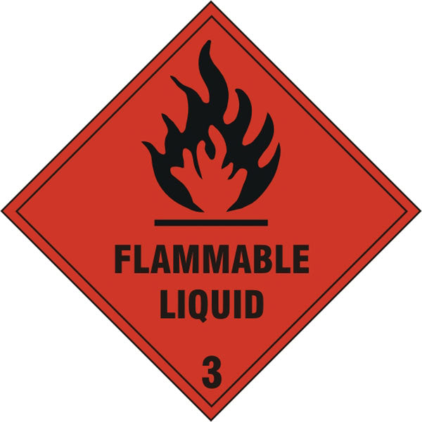 FLAMMABLE LIQUID SIGN