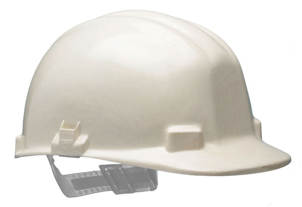 VULCAN WHITE SLIP RATCHET HELMET