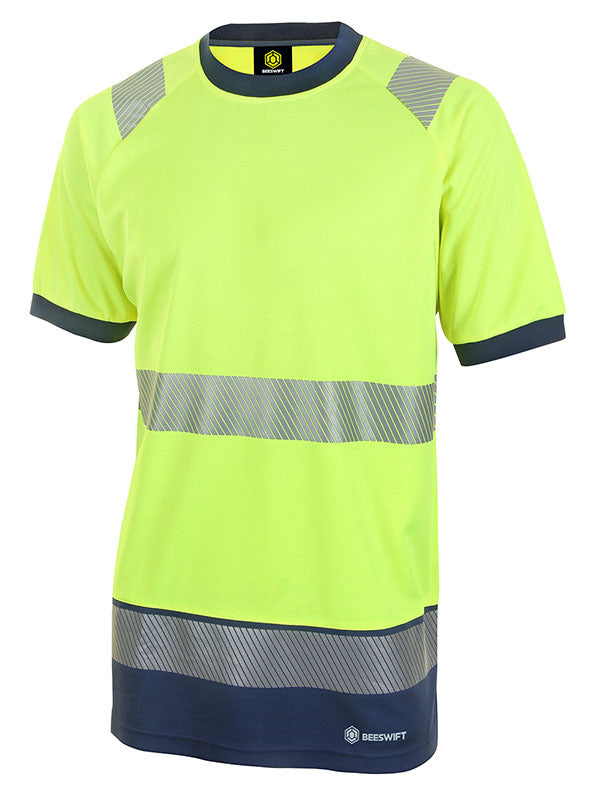 HIVIS TWO TONE SHORT SLEEVE T SHIRT