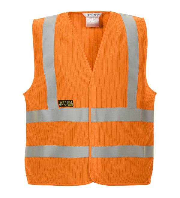 MABLY HIGH VISIBILITY FLAME RETARDANT ANTI-STATIC WAISTCOAT