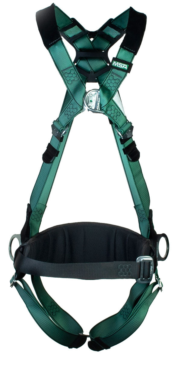 STANDARD V-FORM BACK/CHEST/HIP D-RING QF HARNESS W/ WAIST BELT