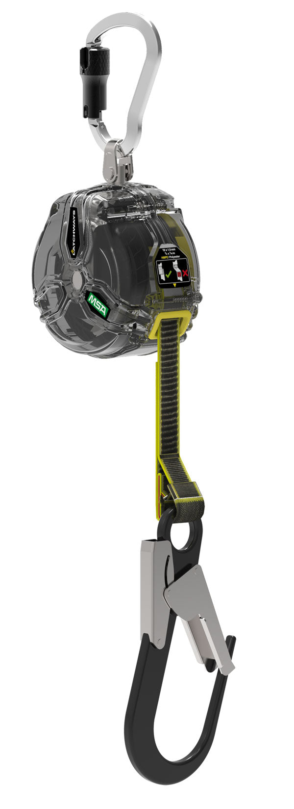 V-TEC 3 METER PFL ALUMINIUM S HOOK W/ ALUMINIUM TL CARABINER