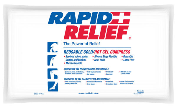 DELUXE HOT/COLD GEL COMPRESS C/W CONTOUR GEL 6.75" X 8.5"