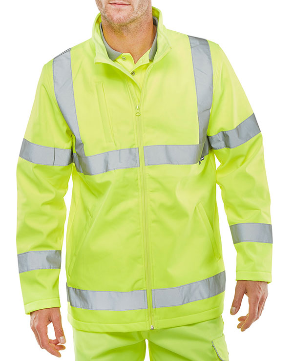 SOFT SHELL LIGHTWEIGHT HI VIZ JACKET